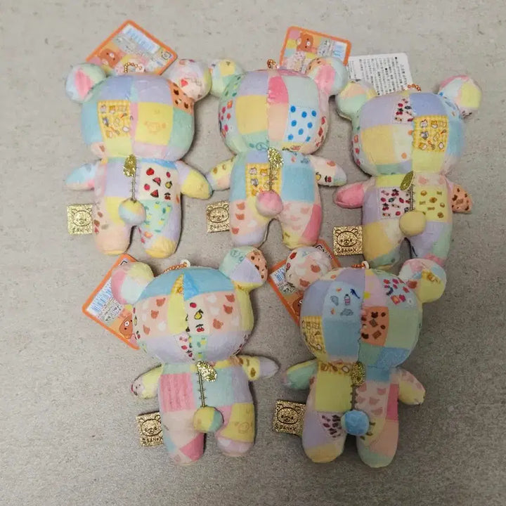 [BUNJANG] Rilakkuma 20th Anniversary Patchwork Keyring / 20주년패치워크리락쿠마키링 키이로이토리
