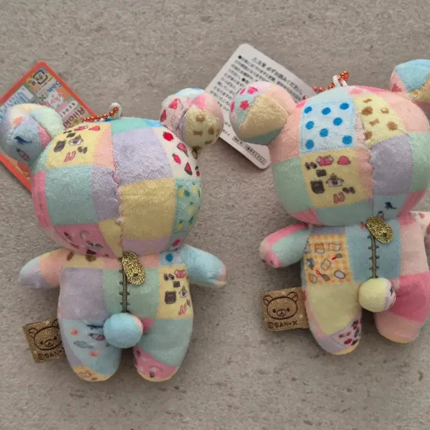 [BUNJANG] Rilakkuma 20th Anniversary Patchwork Keyring / 20주년패치워크리락쿠마키링 키이로이토리