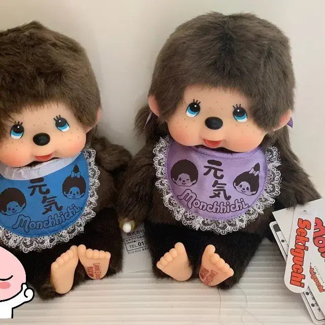 [BUNJANG] Monchhichi Hong Kong Limited Edition Medium Couple Set Doll / 정품) 홍콩 한정 몬치치 인형 미디움사이즈 커플 세트 오늘만!