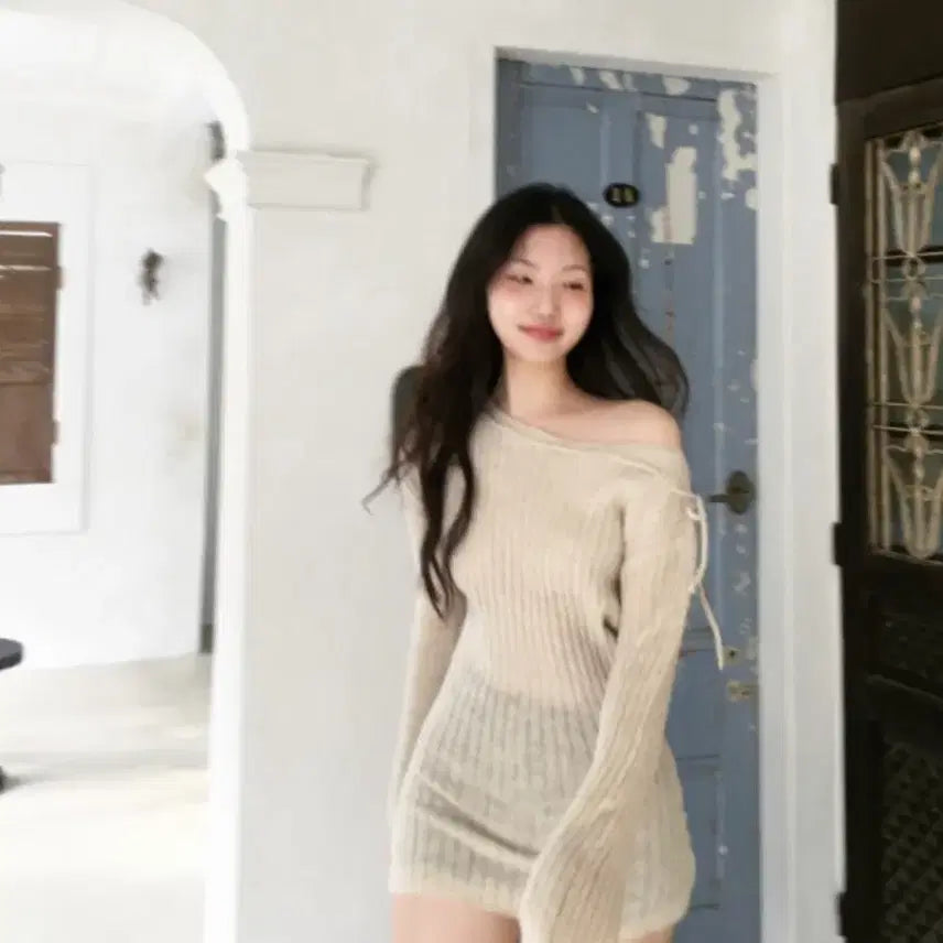 [BUNJANG] Clatta Bow Knit Dress / 클라따 bow knit 니트 원피스