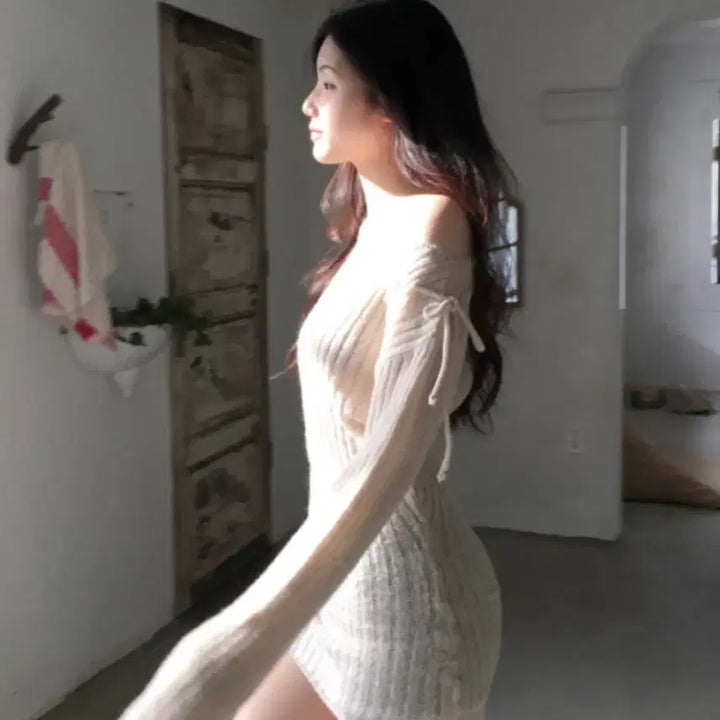 [BUNJANG] Clatta Bow Knit Dress / 클라따 bow knit 니트 원피스