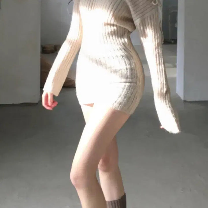 [BUNJANG] Clatta Bow Knit Dress / 클라따 bow knit 니트 원피스