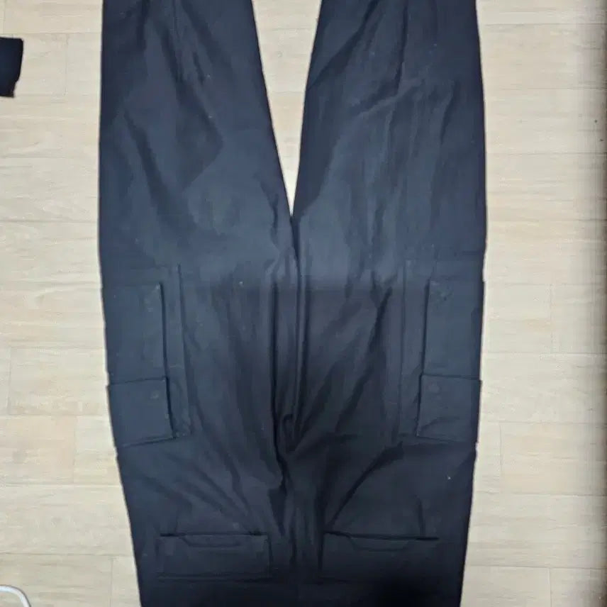 [BUNJANG] Solid Homme Cotton Cargo Pants Black / [솔리드옴므] 코튼 카고 팬츠 블랙