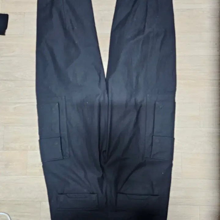 [BUNJANG] Solid Homme Cotton Cargo Pants Black / [솔리드옴므] 코튼 카고 팬츠 블랙