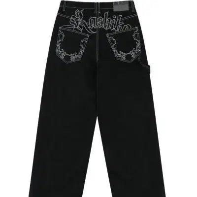 [BUNJANG] Kasico Non-Faded Denim Black Pants / 카시코 논페이드 데님 블랙 팬츠 s
