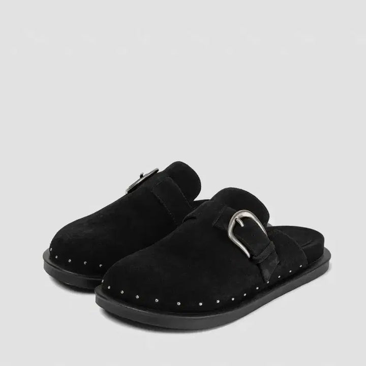 [BUNJANG] KihO Buckle Slide Sandals (Black) - 235 (Sealed) / 기호 버크로우 슬라이드 블랙 235 (미개봉)