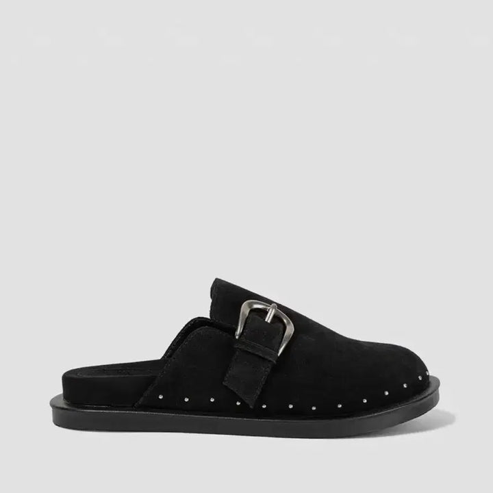 [BUNJANG] KihO Buckle Slide Sandals (Black) - 235 (Sealed) / 기호 버크로우 슬라이드 블랙 235 (미개봉)