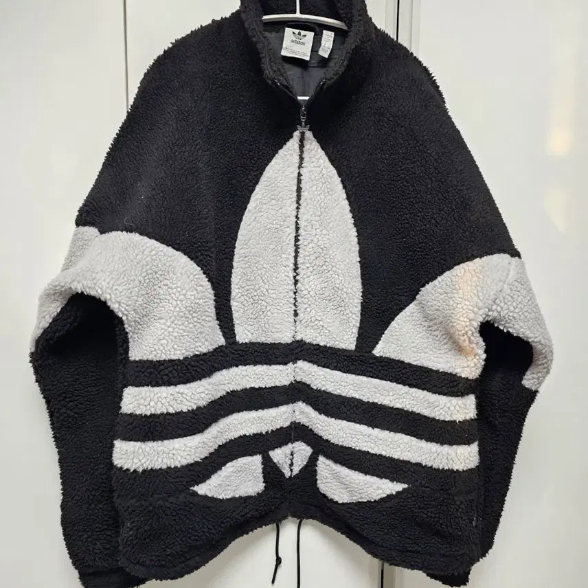 [BUNJANG] Adidas Big Logo Fleece Jacket / 아디다스 빅로고 뽀글이 후리스 M,S