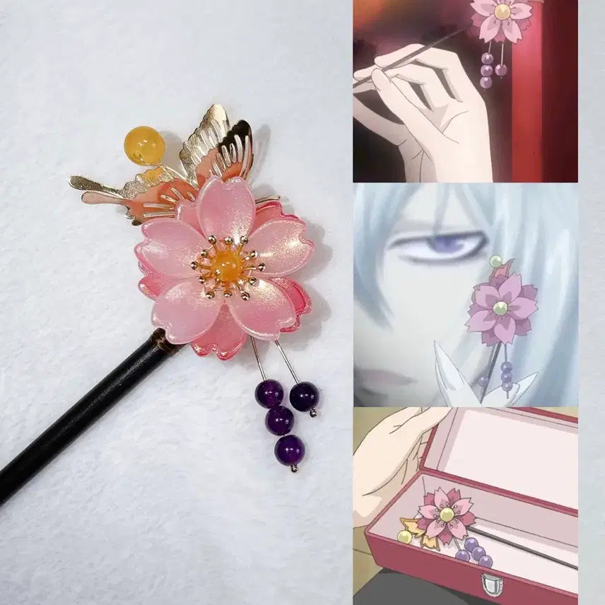 [BUNJANG] Nanami Flower Hair Ornament / 오신령 나나미 꽃 비녀 머리장식