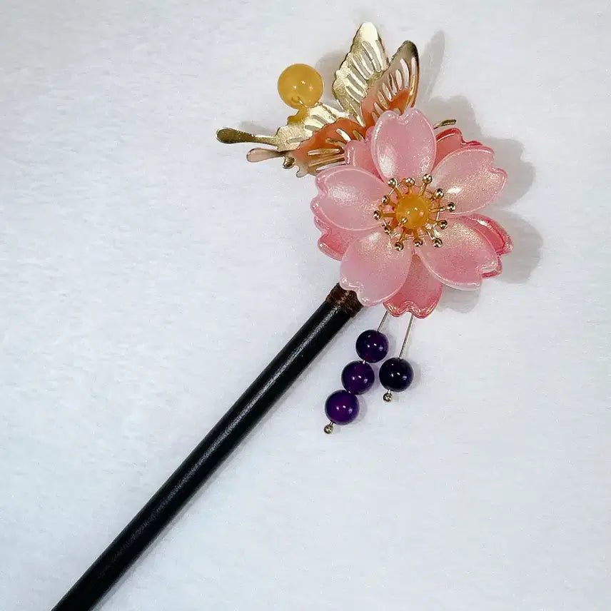 [BUNJANG] Nanami Flower Hair Ornament / 오신령 나나미 꽃 비녀 머리장식