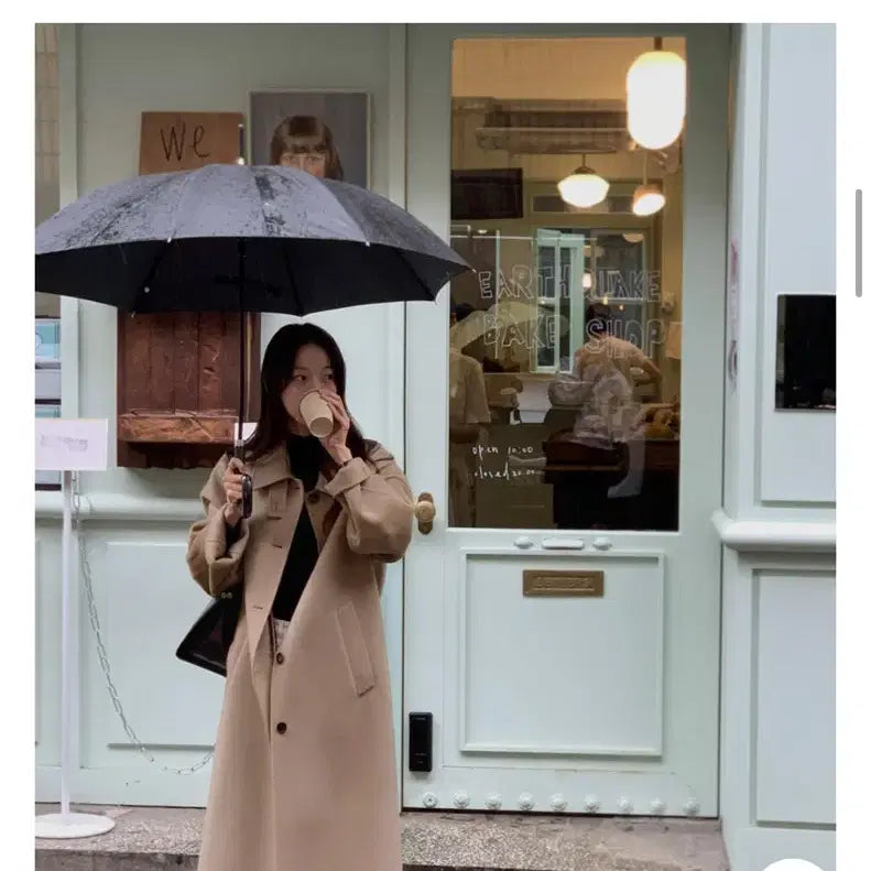 [BUNJANG] Pureda Coat (Khaki Beige) / 퓨어다 코트(카키 베이지)