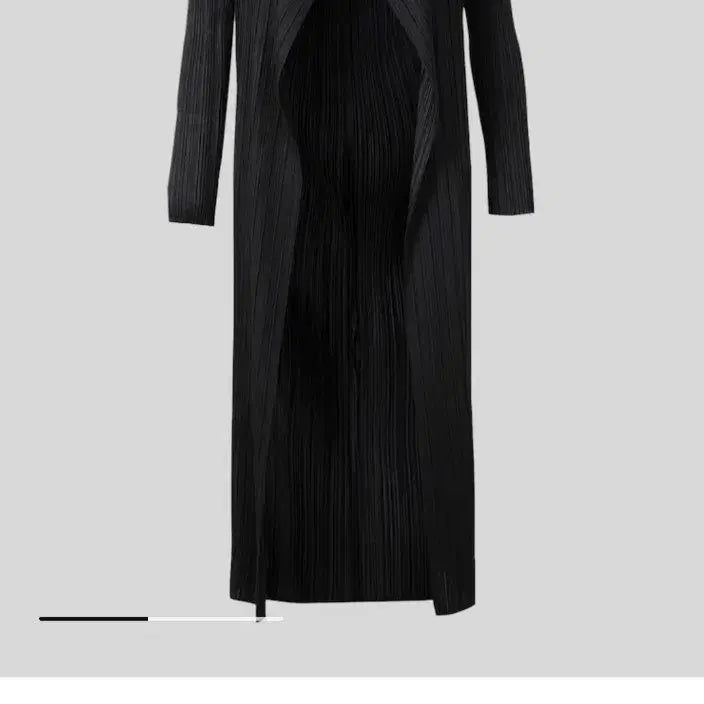 [SOLD OUT] 플리츠플리즈 블랙 롱 가디건