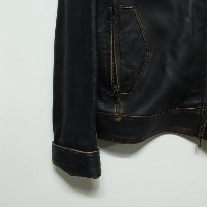 [BUNJANG] VERA PELLE Real Leather Single Rider Jacket / 베라 펠레 싱글 라이더 리얼레더 자켓 (95~100)이태리