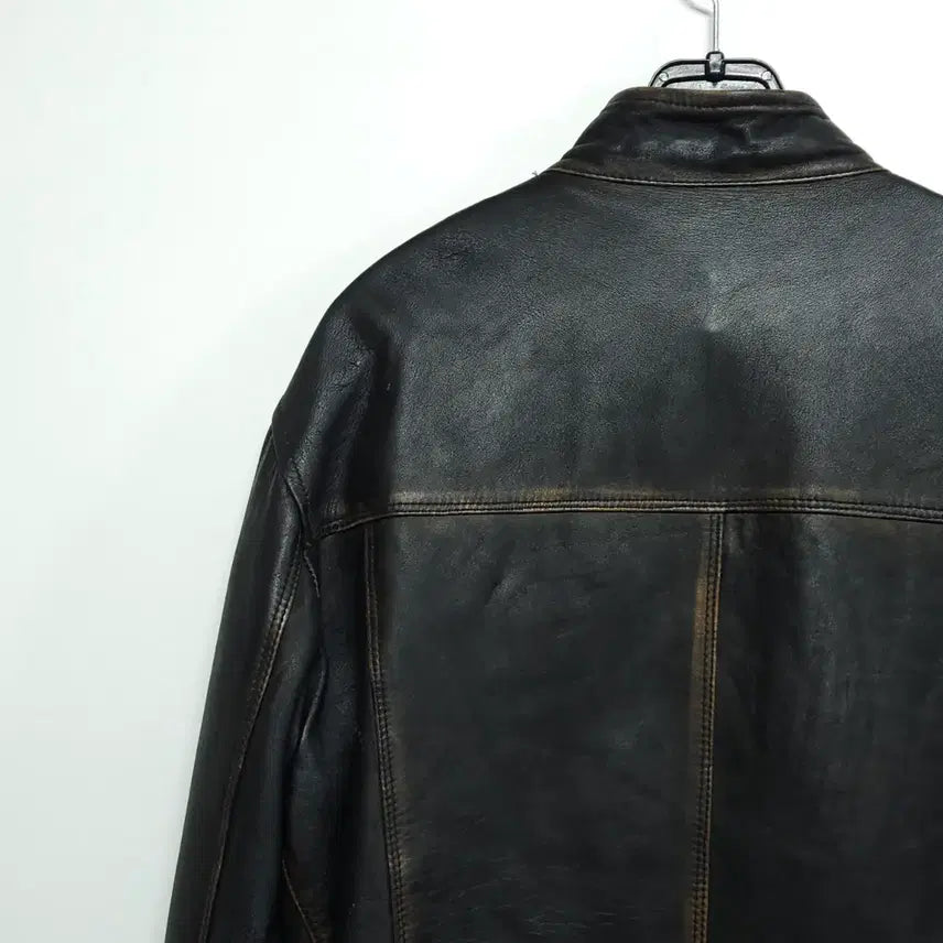 [BUNJANG] VERA PELLE Real Leather Single Rider Jacket / 베라 펠레 싱글 라이더 리얼레더 자켓 (95~100)이태리