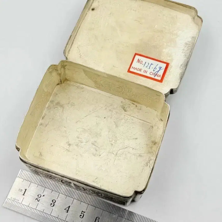 [BUNJANG] Antique Silver Jadeite Pendant / 옛날 순은 백옥 통