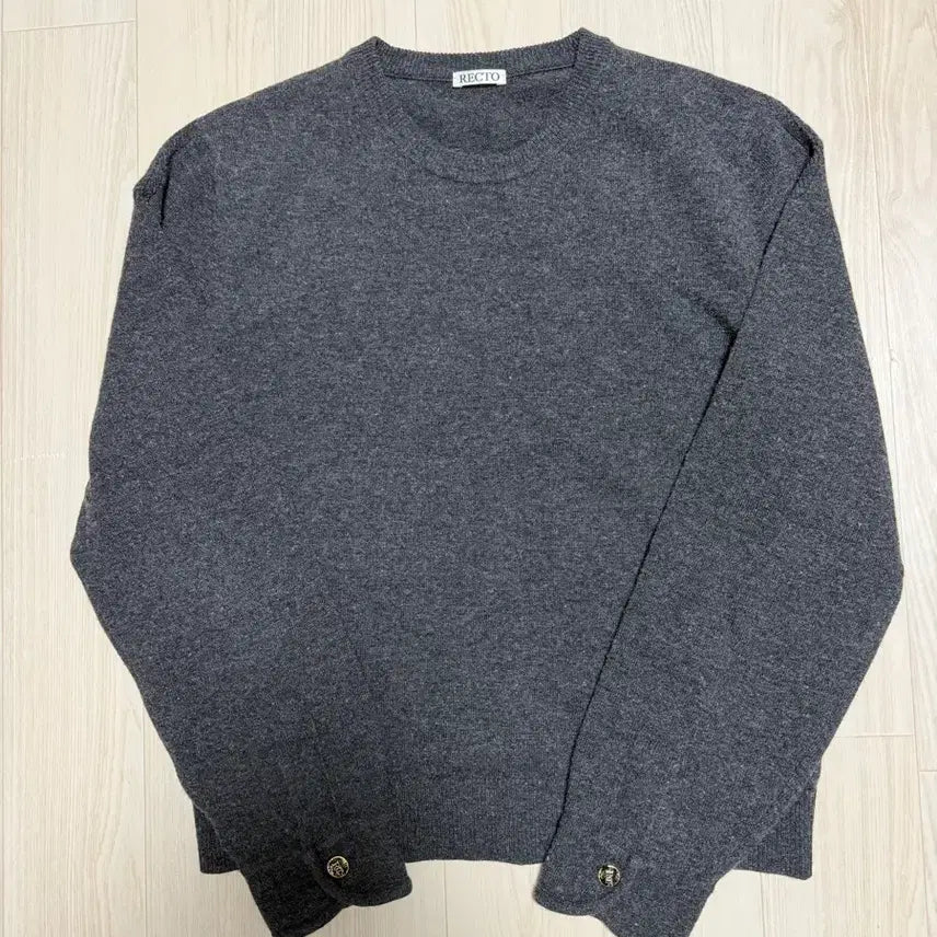 [BUNJANG] RECTO Cuff Detail Knit Top / 렉토 셔츠 커프스 디테일 니트 탑 s