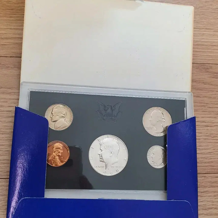 [BUNJANG] 1968 Proof Mint Set Silver Coins / 미국 은화 케네디 하프달러 포함 1968 프루프 민트세트 실버바 은 달러