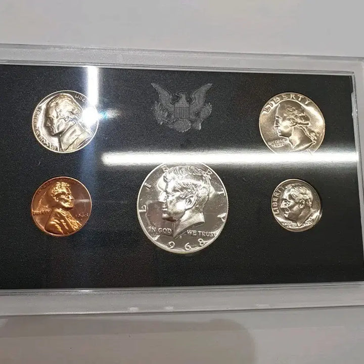 [BUNJANG] 1968 Proof Mint Set Silver Coins / 미국 은화 케네디 하프달러 포함 1968 프루프 민트세트 실버바 은 달러