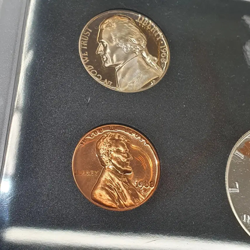 [BUNJANG] 1968 Proof Mint Set Silver Coins / 미국 은화 케네디 하프달러 포함 1968 프루프 민트세트 실버바 은 달러