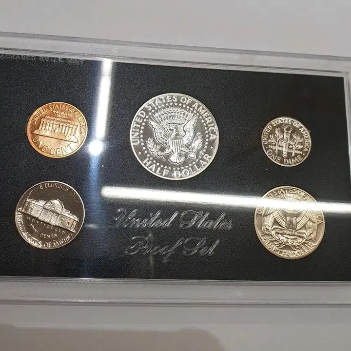 [BUNJANG] 1968 Proof Mint Set Silver Coins / 미국 은화 케네디 하프달러 포함 1968 프루프 민트세트 실버바 은 달러