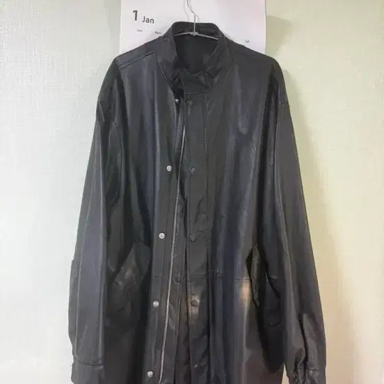 [BUNJANG] Leather Fishtail Parka (Size S) / 희귀 가죽 개파카 (S사이즈 개파카)