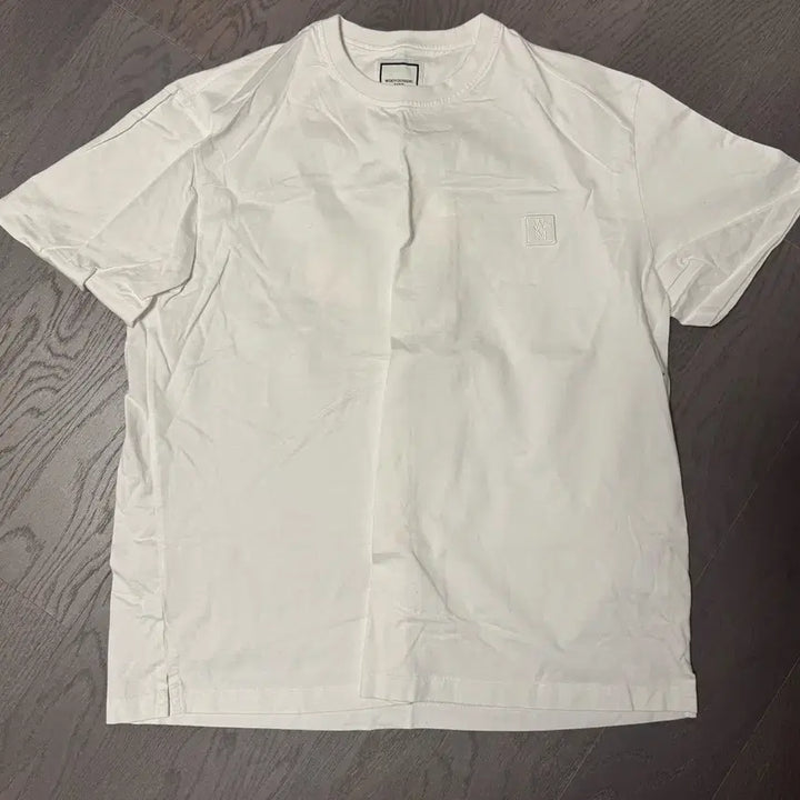 [BUNJANG] Wooyoungmi 25FW Flower Back Logo T-Shirt White / 25FW 우영미 플라워 백로고 티셔츠 화이트