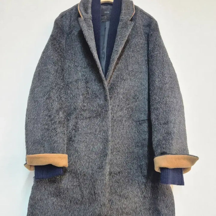 [BUNJANG] Alpaca Coat / 시스템 회색 알파카 코트 88-98-165