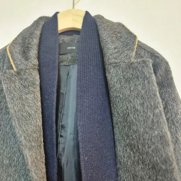 [BUNJANG] Alpaca Coat / 시스템 회색 알파카 코트 88-98-165