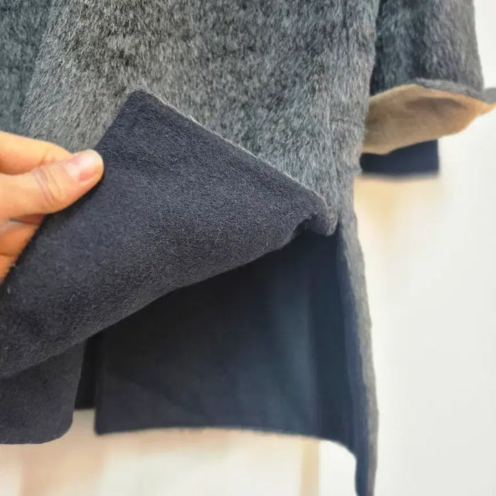 [BUNJANG] Alpaca Coat / 시스템 회색 알파카 코트 88-98-165