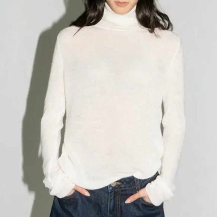 [BUNJANG] ORE Baby Alpaca Turtleneck Ivory / ORE 오어 베이비 알파카 터틀넥 아이보리