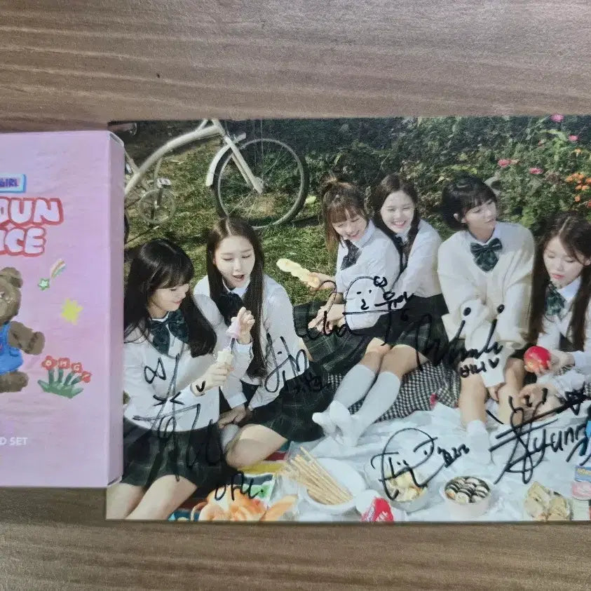 오마이걸 단체 싸인 엽서 양도, DUNDUN dance 포카 양도