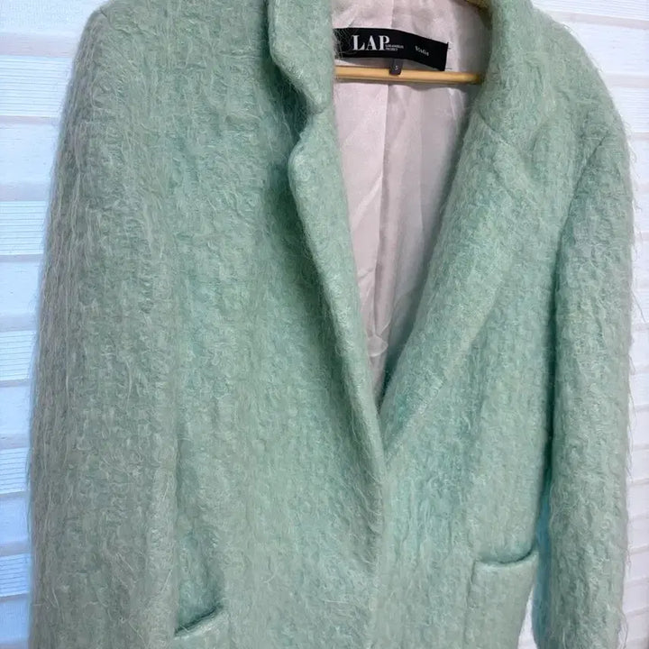 [BUNJANG] LAP Studio Pastel Blue Mohair Coat / 할인)LAP 랩 스튜디오 파스텔블루 모헤어 코트
