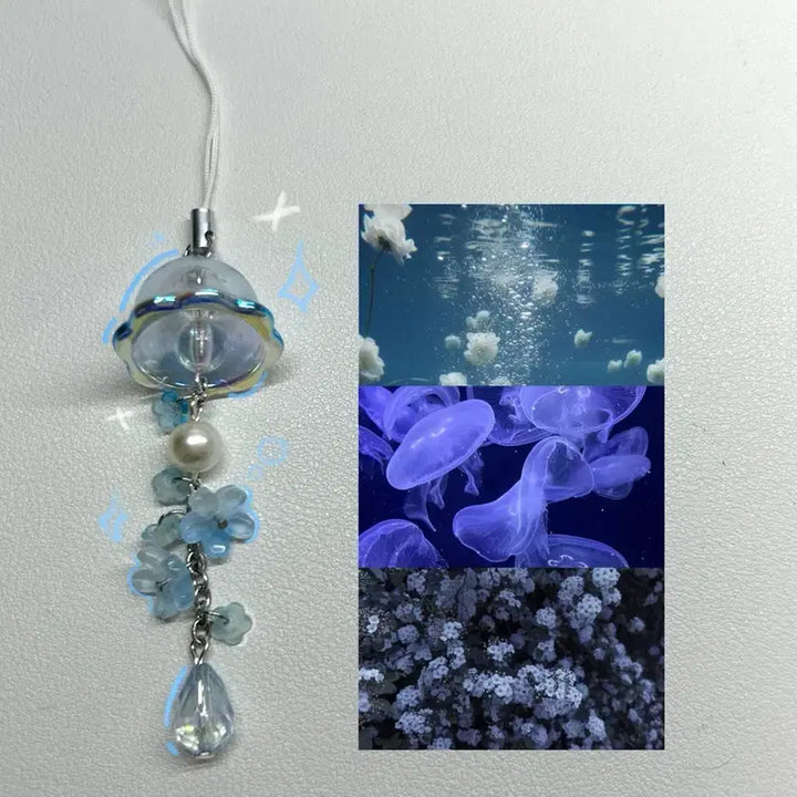 [BUNJANG] White Color Added! Flower Jellyfish Keyring / [화이트 색상 추가!] 꽃해파리 키링
