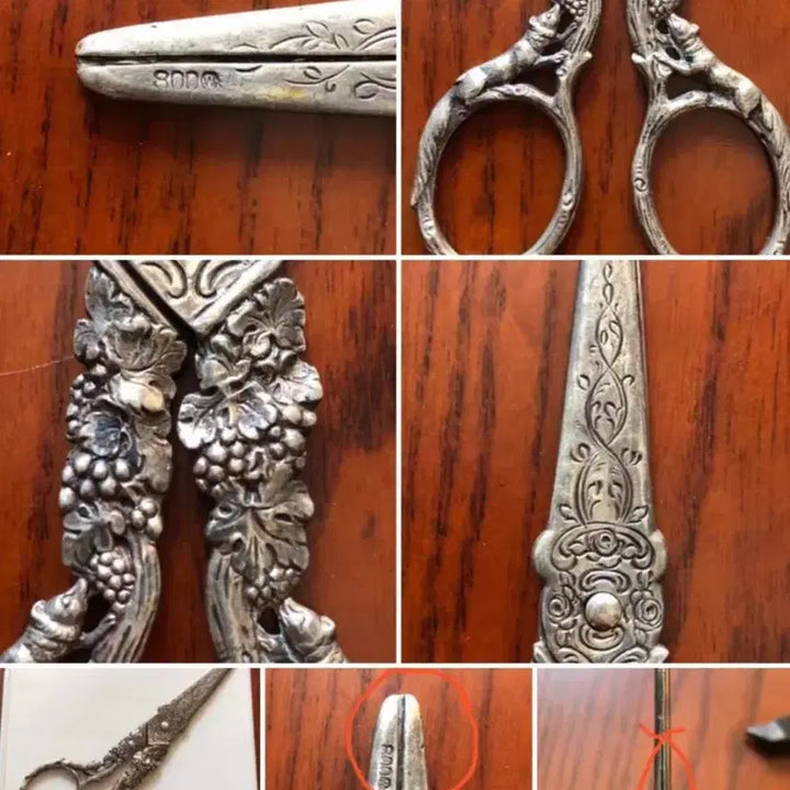 [BUNJANG] 19th Century Silver 800 Scissors / 옛날 19세기 실버 800가위