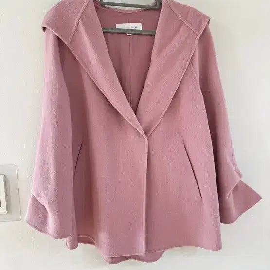[BUNJANG] Olive Des Olive 55 Pink Half Hooded Coat / 올리브데올리브 55 핑크 하프후드코트