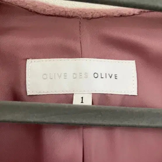 [BUNJANG] Olive Des Olive 55 Pink Half Hooded Coat / 올리브데올리브 55 핑크 하프후드코트