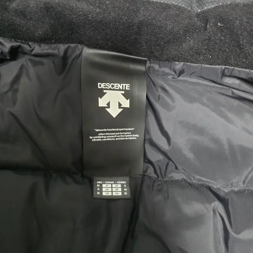 [BUNJANG] Descente Swiss Ski Team Sponsor Padded Jacket / 데상트 스폰서 패딩 블랙
