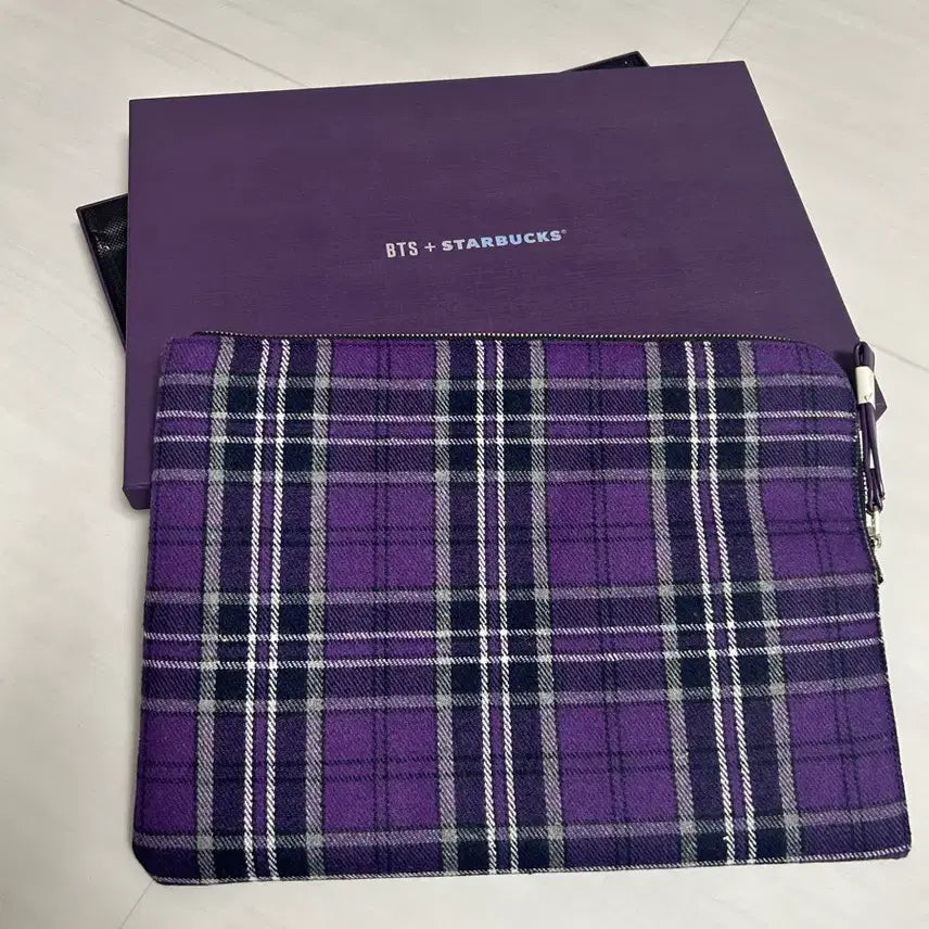 [BUNJANG] BTS Starbucks Collaboration Pouch (Large) / BTS [방탄소년단] x 스타벅스 콜라보 굿즈 파우치 라지