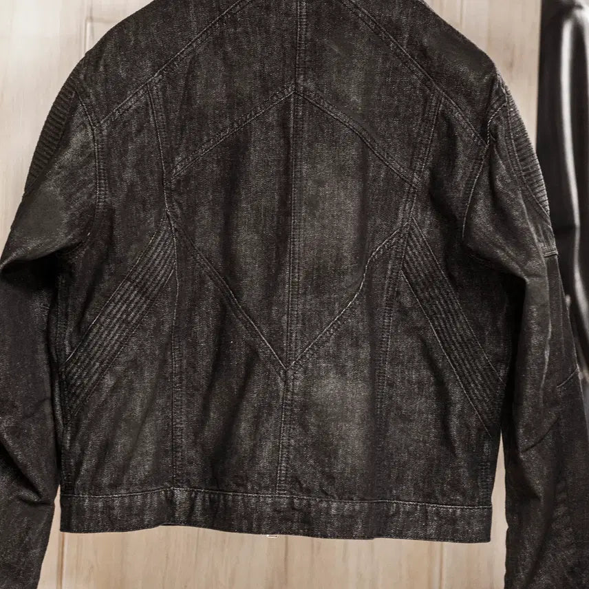 [BUNJANG] Minav Crush Biker Denim Jacket (M) / 미나브 크러쉬 바이커 데님 자켓(M) or 셋업