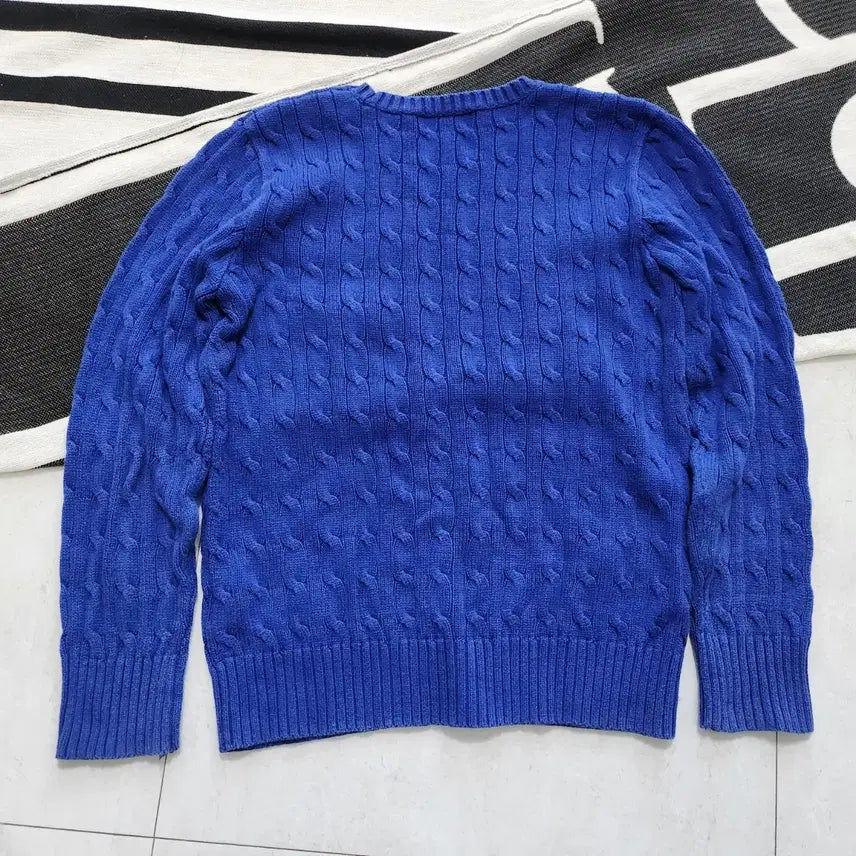 [BUNJANG] Polo Ralph Lauren Cable Knit / 폴로 랄프로렌 케이블 니트 블루