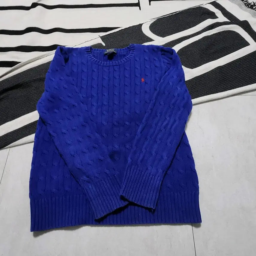 [BUNJANG] Polo Ralph Lauren Cable Knit / 폴로 랄프로렌 케이블 니트 블루