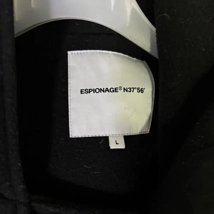 [BUNJANG] Espionage Black Duffel Coat (Large) / 에스피오나지 더플코트 블랙 라지