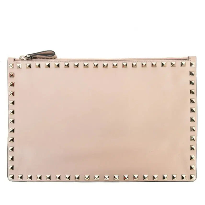 [BUNJANG] Valentino Rockstud Clutch - Dusty Pink / 발렌티노 락스터드 클러치 인디핑크