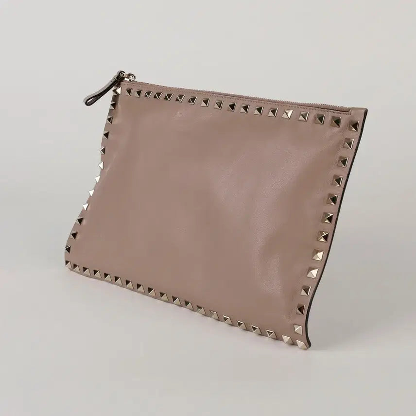 [BUNJANG] Valentino Rockstud Clutch - Dusty Pink / 발렌티노 락스터드 클러치 인디핑크