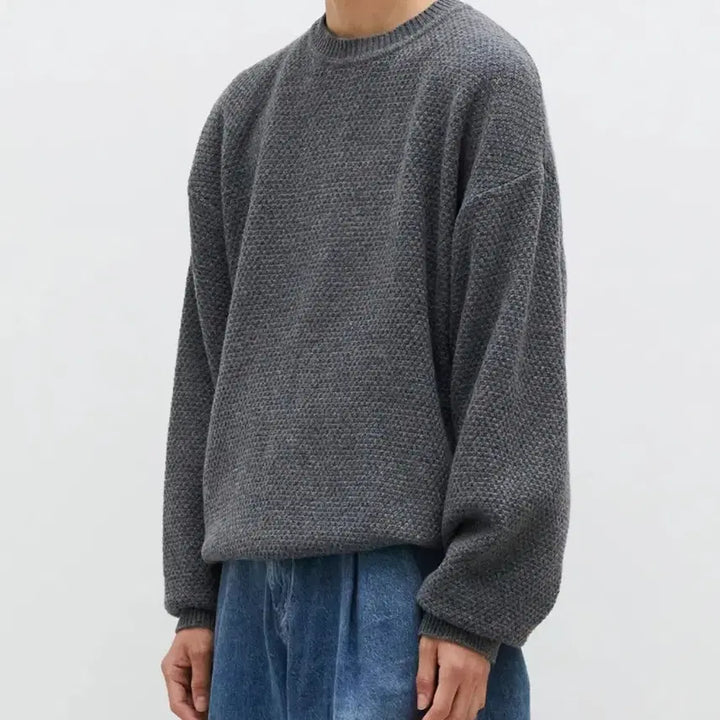 [BUNJANG] Juang Homme Charcoal Wool Knit L Size / 주앙옴므 차콜 울 니트 L사이즈
