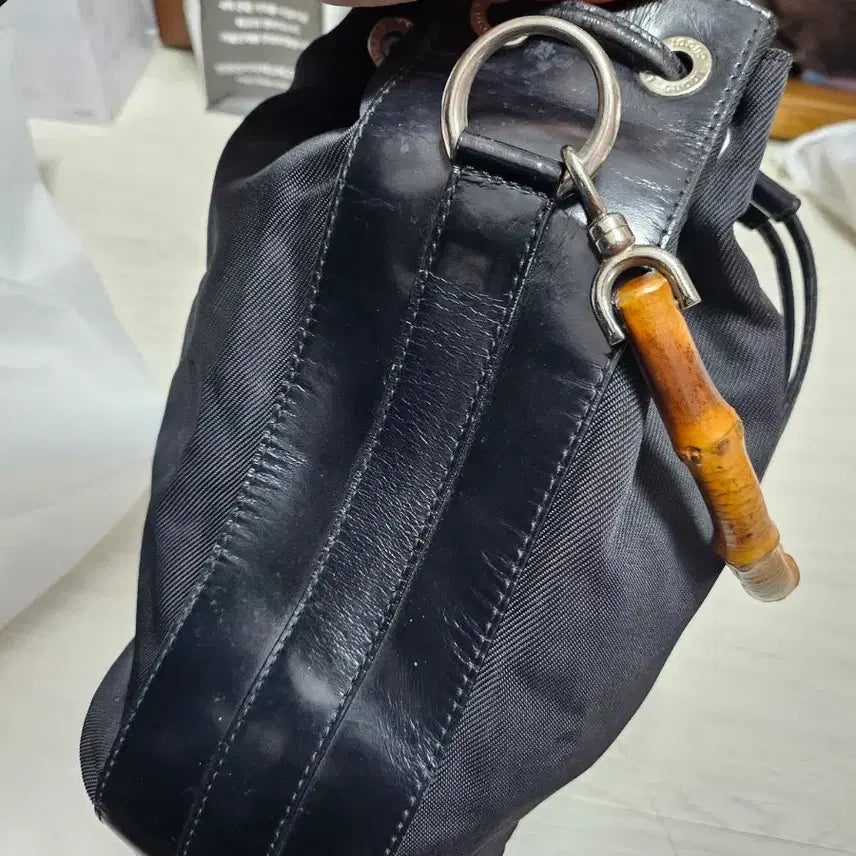 [BUNJANG] Gucci Bamboo Bucket Bag - Black Nylon / 정품) 구찌 뱀부 버킷백 블랙 판매합니다 (희귀매물)
