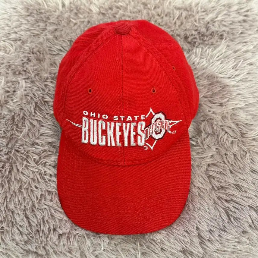 [BUNJANG] Ohio State Buckeyes Red Cap / 90S 스타터 오하이오 주립대 버키즈 레드 볼캡