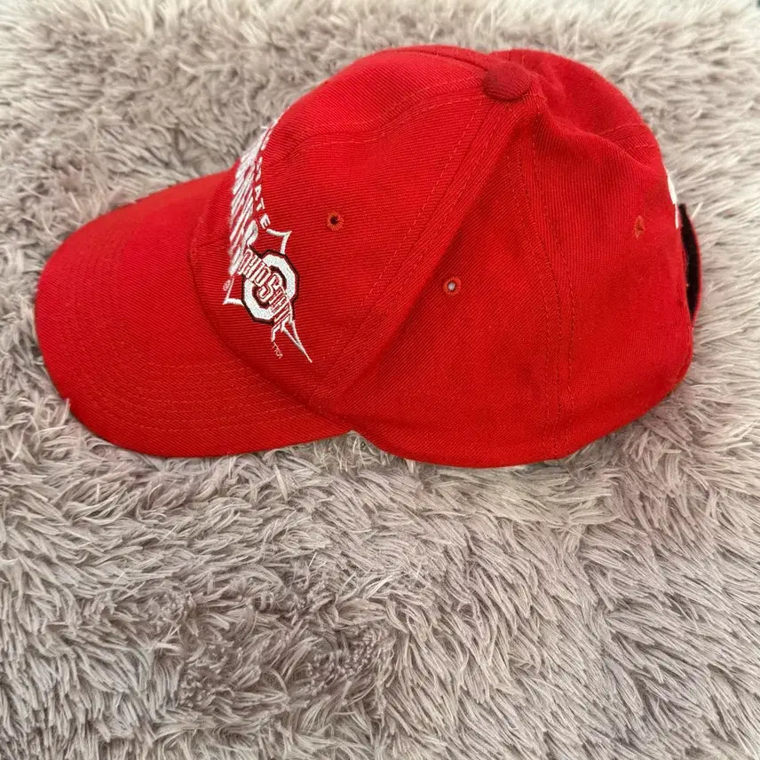 [BUNJANG] Ohio State Buckeyes Red Cap / 90S 스타터 오하이오 주립대 버키즈 레드 볼캡