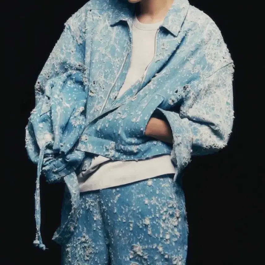 [BUNJANG] Junji 24SS Denim Trucker Jacket / 24SS 준지 데미지 데님 트러커 자켓