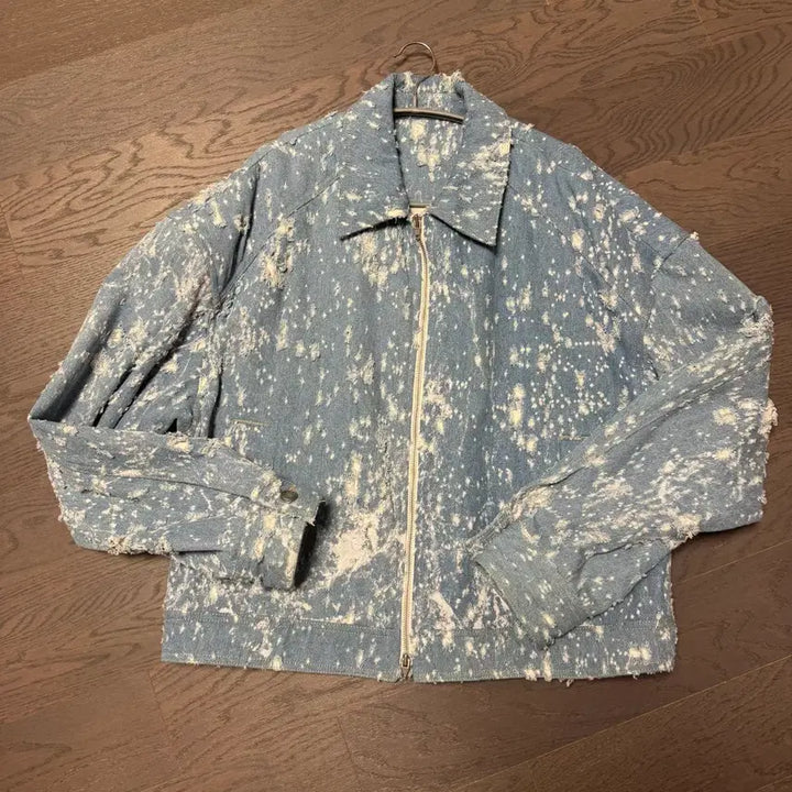 [BUNJANG] Junji 24SS Denim Trucker Jacket / 24SS 준지 데미지 데님 트러커 자켓